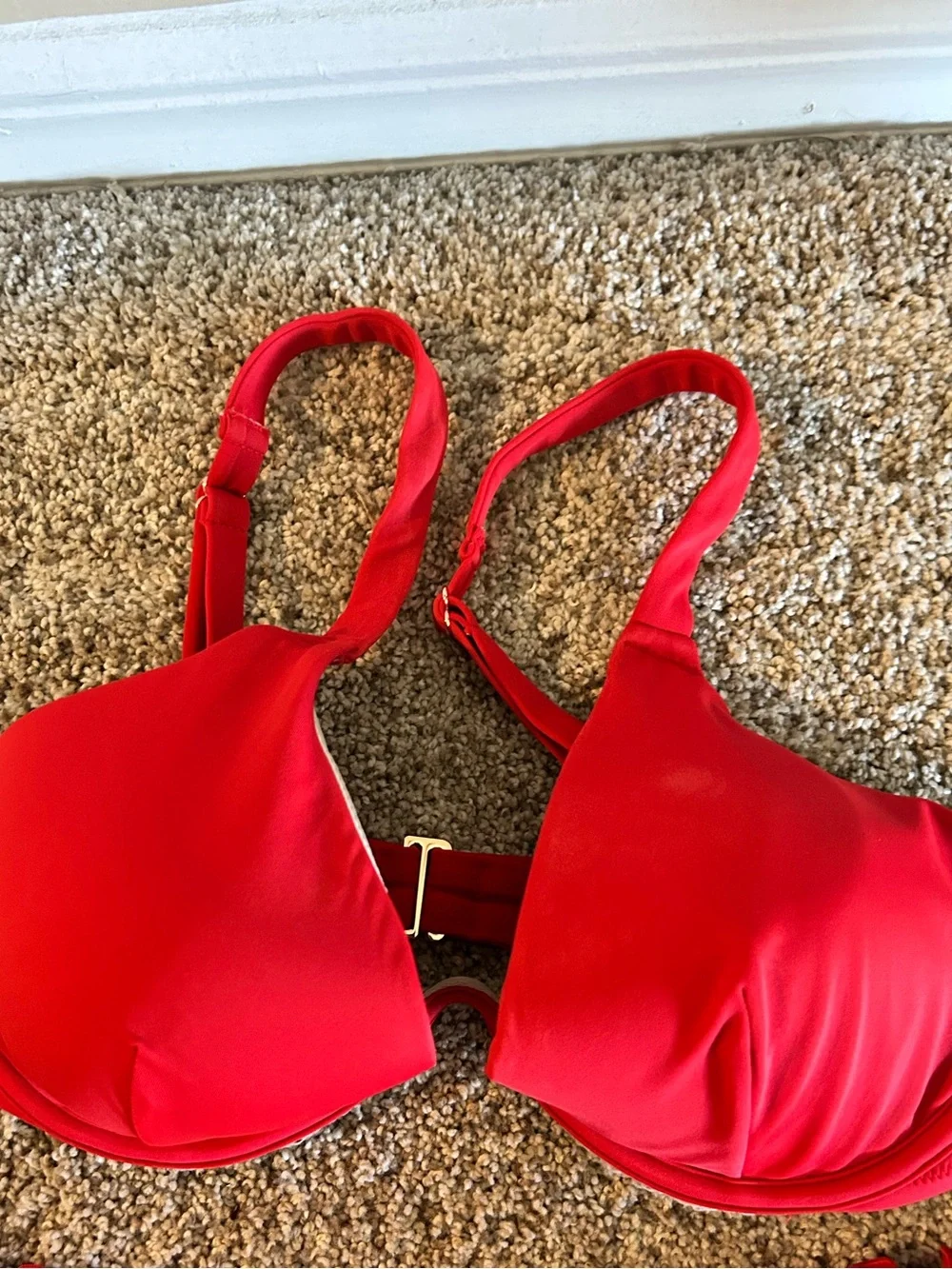 Shade & Shore Red Ruffle Bikini Set - Picture 4 of 7